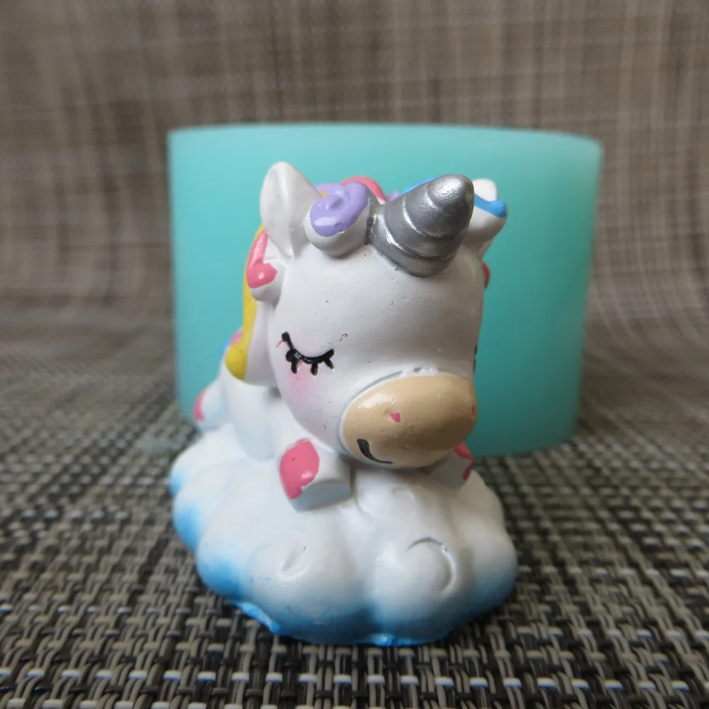 Силиконовая форма Mol Cute 3d мечтательный Единорог для помадки шоколадного мусса