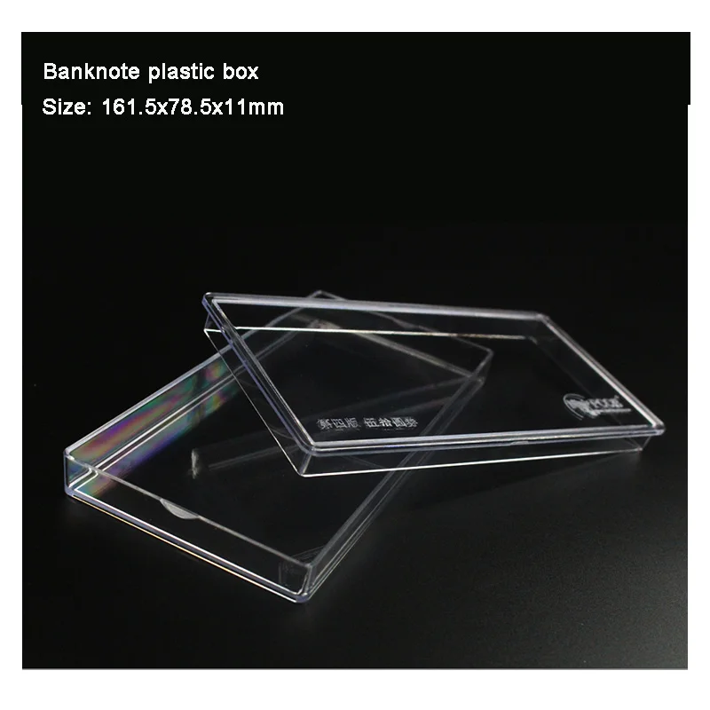 

Banknote plastic storage box direct fit 160*77*11mm Paper money box Container plastic case 10pcs/lot