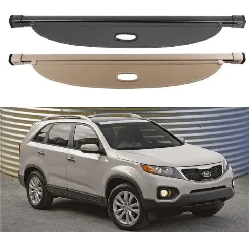 

High Qualit Car Rear Trunk Cargo Cover Security Shield Screen shade Fit For KIA Sorento 2009 2010 2011 2012 BY EMS