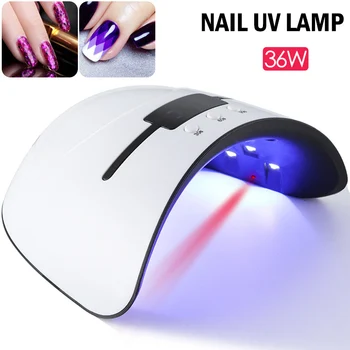 

1 Pcs Nail Polish Gel Dryer LED UV Lamp 36W Curing Light Manicure Infrared Sensor Hot Mdf