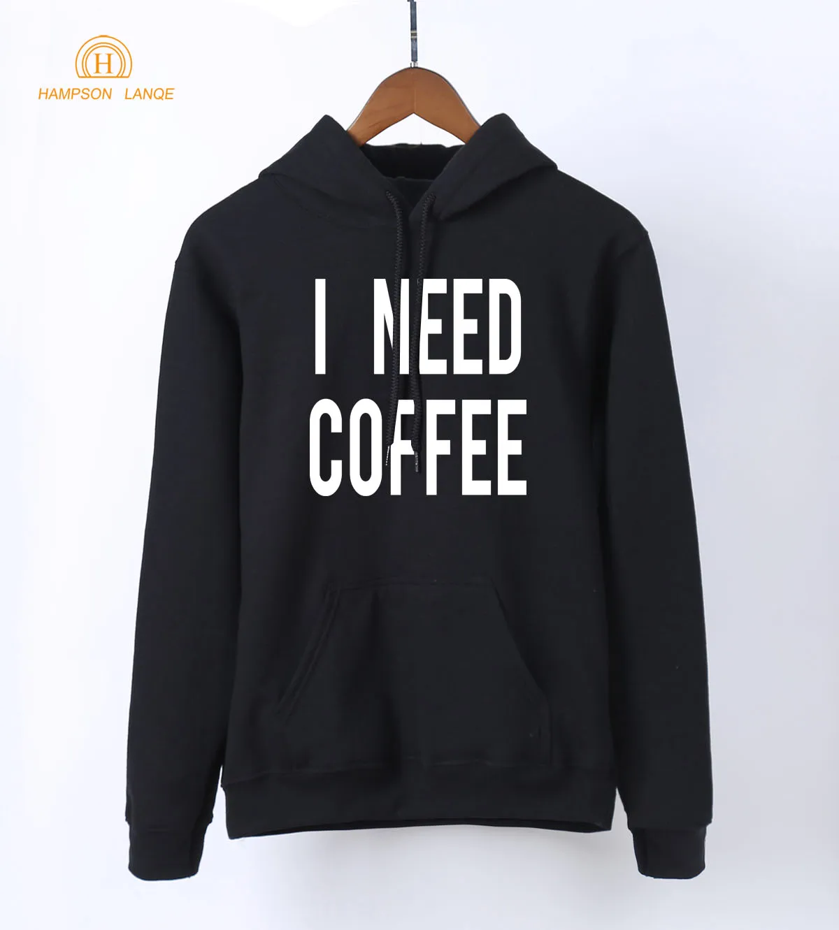 Женские толстовки с капюшоном I Need Coffee черные белые серые розовые красные синие