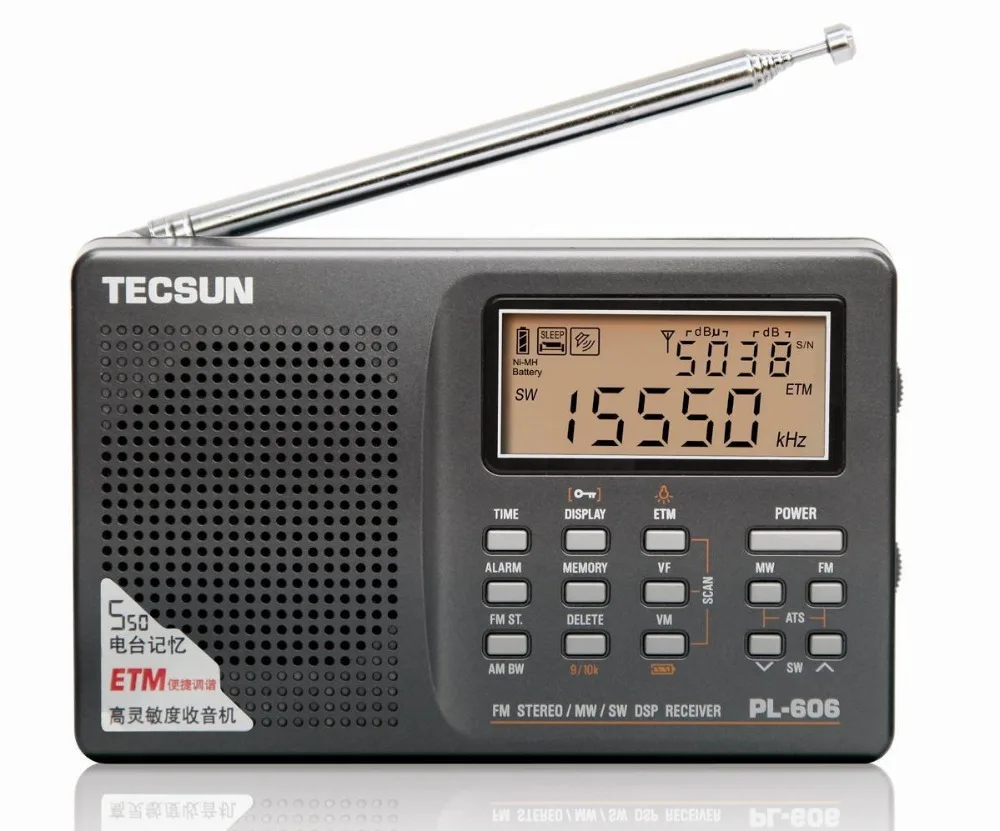 Tecsun PL-606 цифровой PLL портативный радио FM стерео/LW/SW/MW приемник DSP хороший