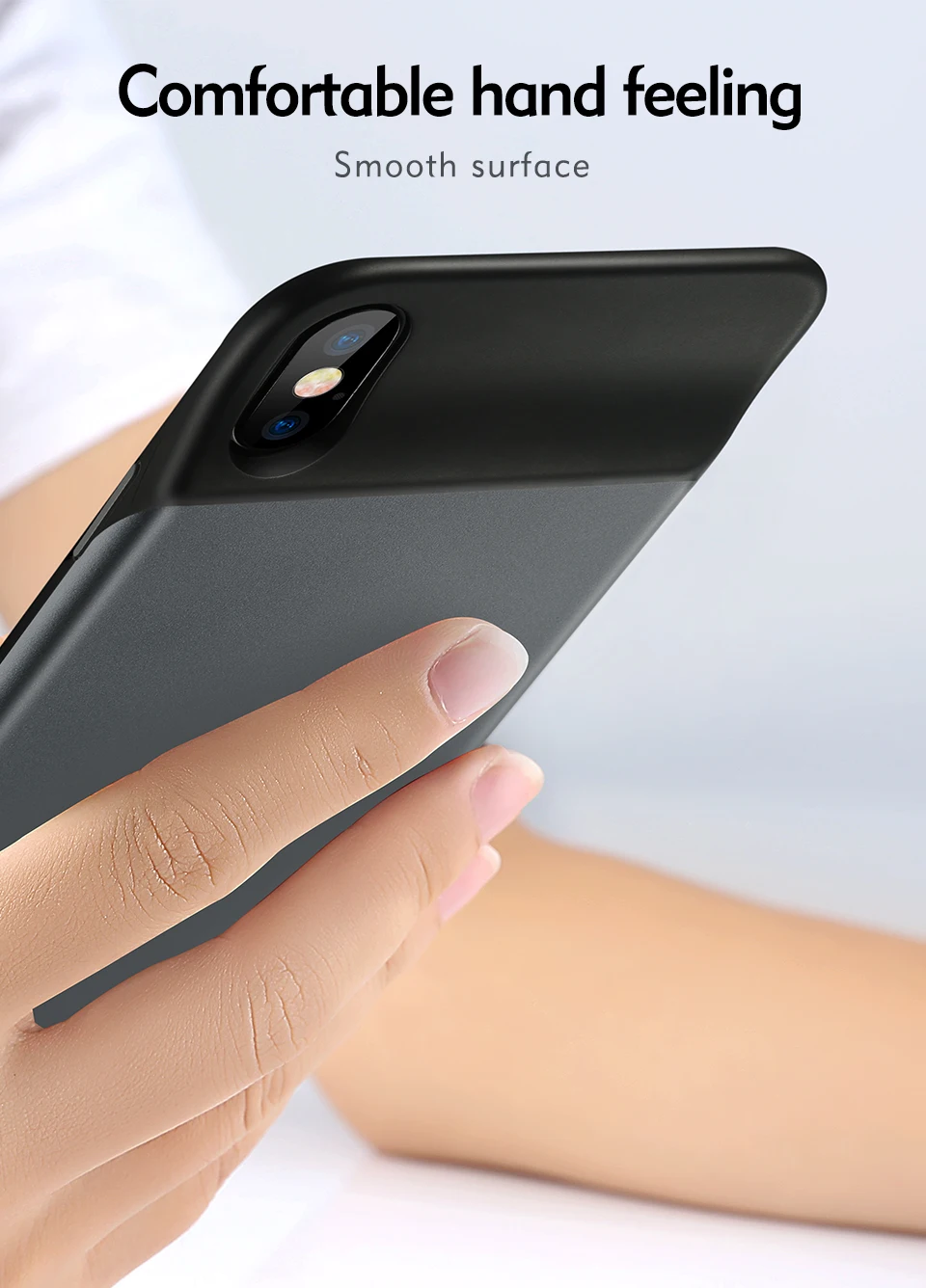 External Battery Pack + Magnetic Function For iPhone X Cover Wholesale Luxury Liquid Smart Blank Mobile Phone Case For iPhoneX (2)