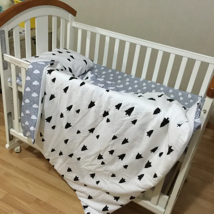 Free shipping New Arrived Hot Ins crib bed linen 2pcs baby Bedding set include pillow case+bed sheet without filling 35