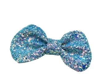 

C17101 2017 new kids hairclip shimmer sequin girls Elasticity rubber band hair accessories design custom