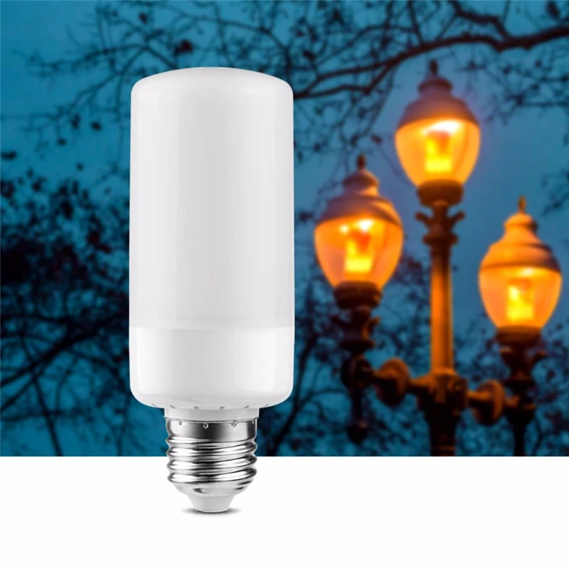 1/2/5X E27 12 Вт 99 шт. 2835 SMD светодиодный светильник с эффектом ночного пламени