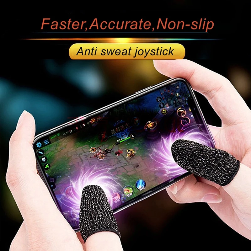 

Breathable Finger Sleeve Game Joystick Controller Sweatproof Fingerstall Dedil Cots Vinger Mouw For Mobile Phone Manga Del Dedo