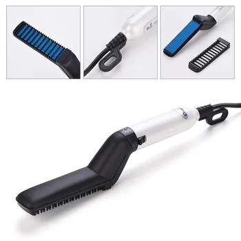 

Drop ship Hair Comb Brush Curling Iron Hair Volumize Flatten Side and Straighten Quick Curler Multifunction Hair Styler EU Plug