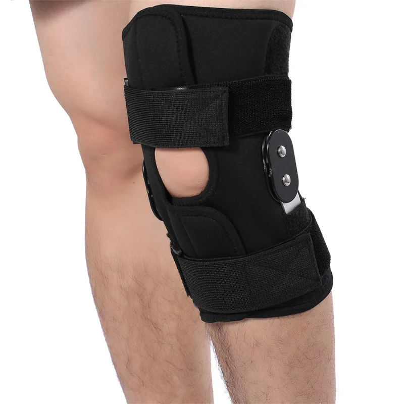 

Outdoor Sport Knee Support Arthritis Compression Sleeve Hole Hinged Kneepad Adjustable Support Pad Brace Knee Protector 2018 New