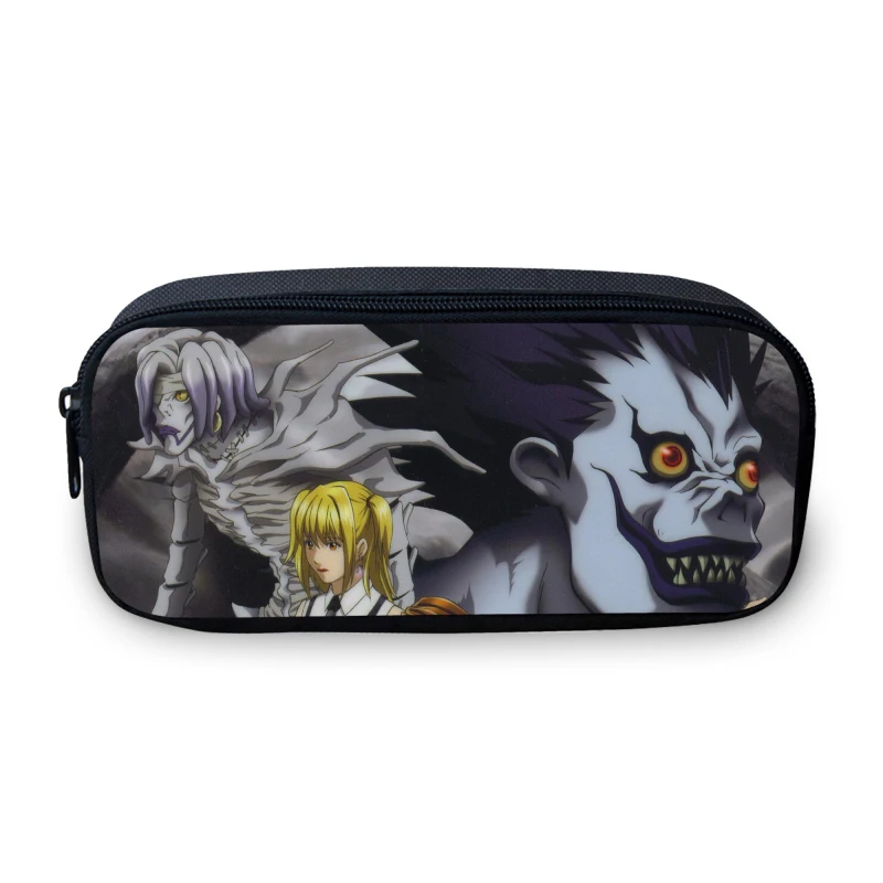 

VEEVANV Cartoon Boys Pencil Case Death Note Pattern Girl School Pen Storage Pouch Fashion Men Organizer Wallet Casual Coin Purse