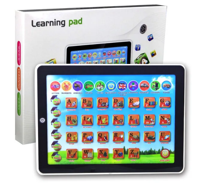 

English children tablet pc learning machine children card toy touch reading machine smart early education story for children gif