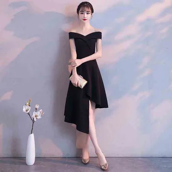 

Red Classic Women Slim Solid Cheongsam Fashion Off Shoulder Sexy Evening Party Dress Celebrity Banquet Gowns Toast Clothing 3XL