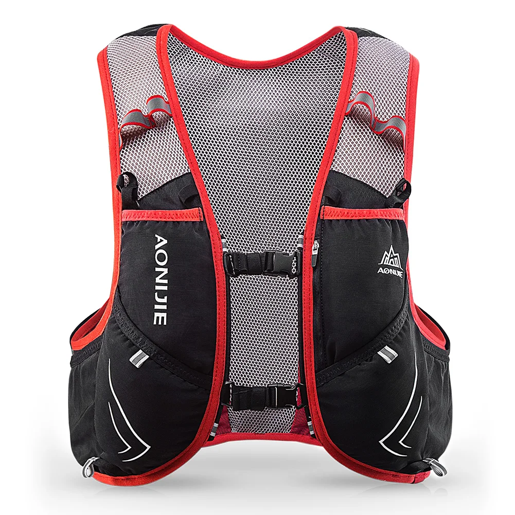 AONIJIE C928 5L hidratación mochila chaleco arnés para 2L agua de la vejiga senderismo Camping corriendo maratón carrera deportes - 4