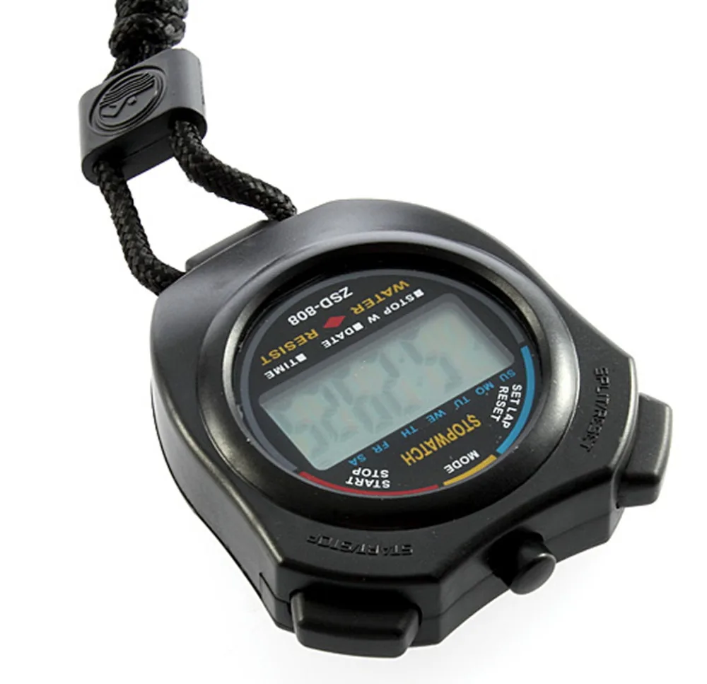 1pcs Stopwatch Chronograph Handheld Digital LCD Sports Counter Timer