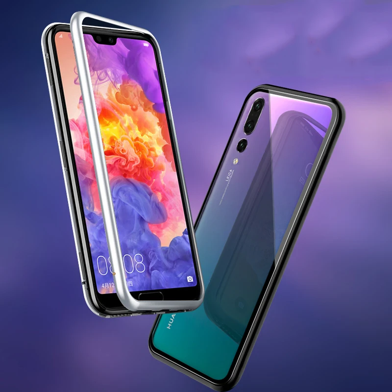Магнитный металлический бампер для huawei honor 10 mate 10pro адсорбционный чехол P20 lite nova3i