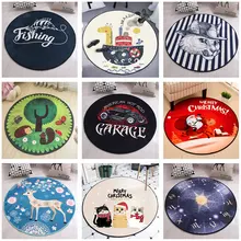 Украшения Придверный коврик абсорбирующий мультфильм круглый ковер для гостиной R Коврики для кухни Впитывающий Коврик фойе Противоскользящий ковер