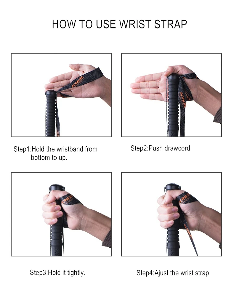 Corrida de Caminhada Vara de Fibra de Carbono Aonijie M-pole Dobrável Ultraleve Bloqueio Rápido Trekking Pólos Caminhadas Pólo E4102 Mod. 1260293 18 Esporte e Lazer