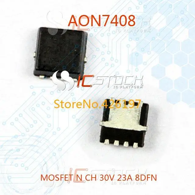 AON7403  A&O  P-Channel  MOSFET  30V  18A   10W  DFN3x3  NEW   #BP 10 pcs