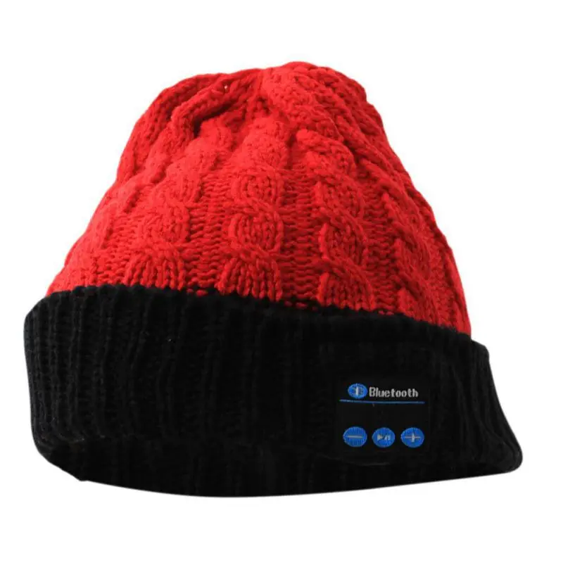 2017 New Fashion Music Hat Beanie Hat Cap Wireless Bluetooth Earphone Smart Headset Speaker Mic Winter Outdoor Sport Stereo