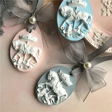 الروائح شمع سيليكوني قالب هلام السيليكا طروادة الحصان لتقوم بها بنفسك رائحة الجبس الجص قالب السيليكون لسيارة قلادة(China)