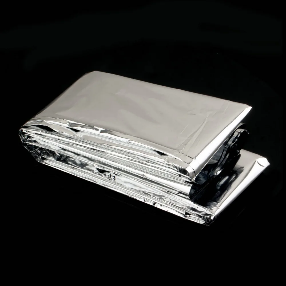 

1pc Hot Portable Water Proof Emergency Survival Rescue Blanket Foil Thermal Space First Aid Sliver Rescue Curtain Outdoor