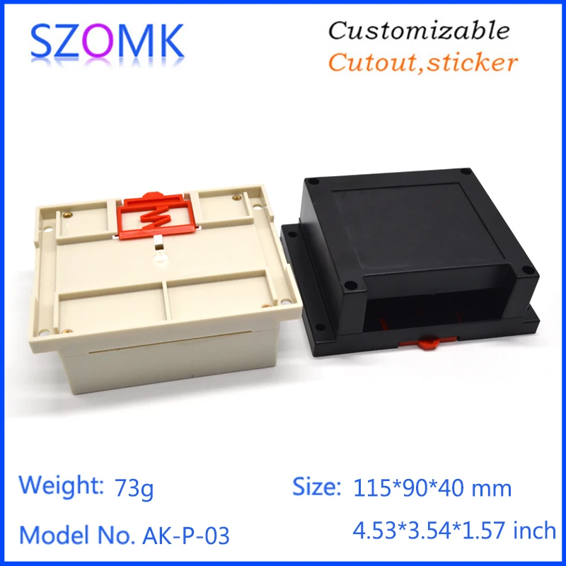 szomk plastic din rail enclosure electronics box PLC instruement plastic housing case plastic junction box (13)