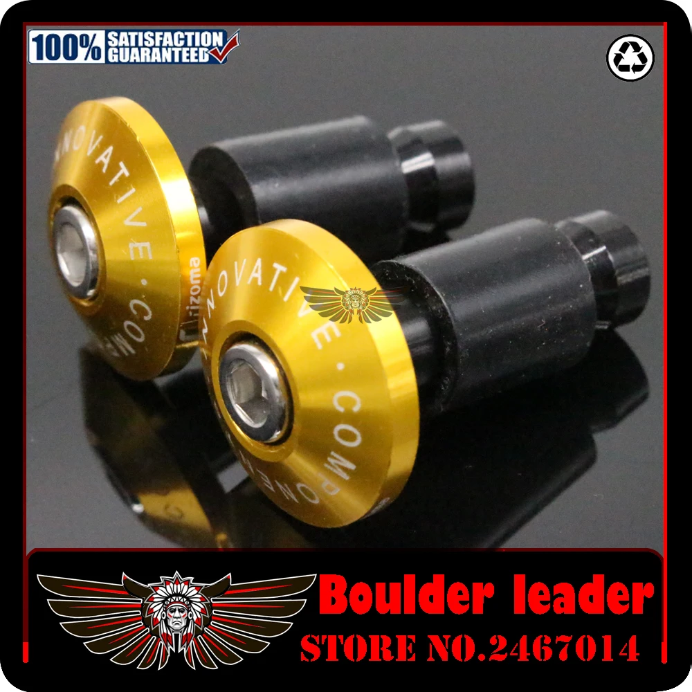 Motorcycle Universal 7/8" 22mm CNC Handlebar Grips ends Bar Ends