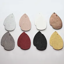 10 шт./лот, искусственная кожа, серьги аксессуары, подвески для рукоделия, ручная работа, серьги для изготовления,, каплевидные, личи, романтическая подвеска, соединитель