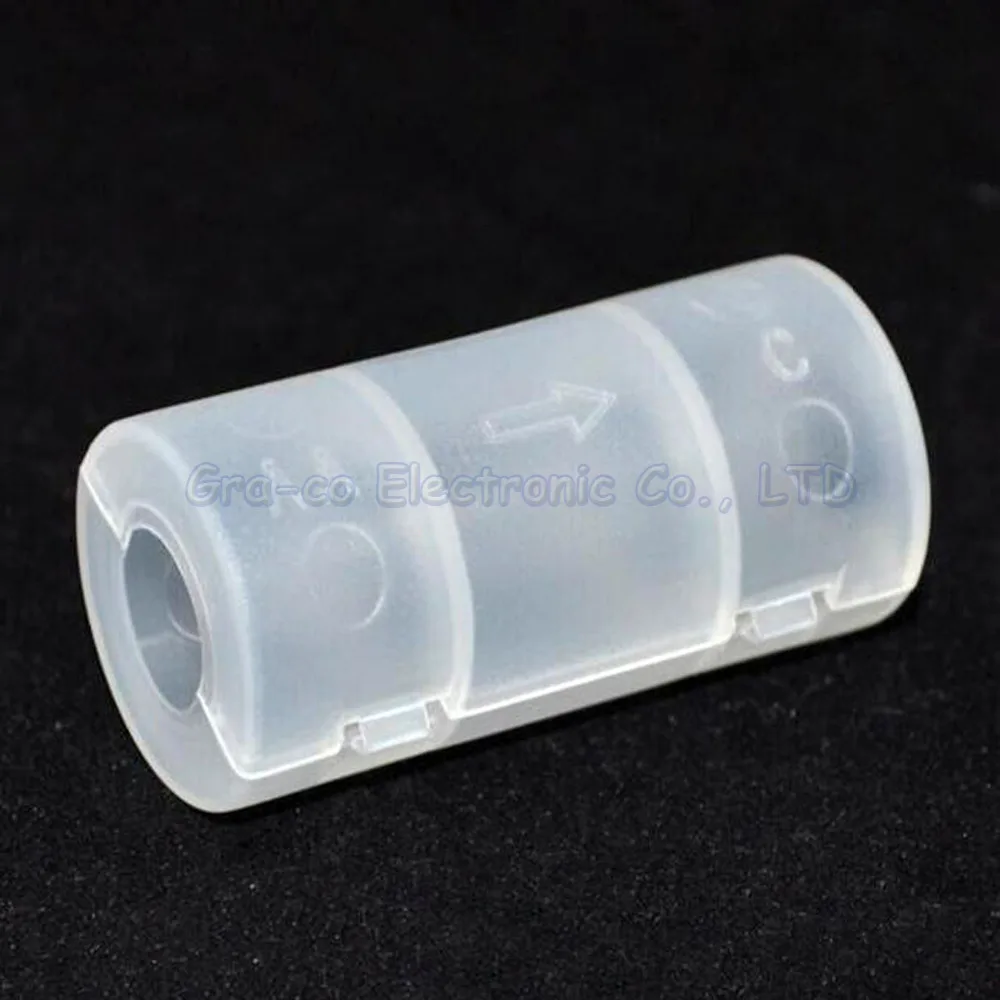 10pcs AA turn to Size C Battery converter AA turn to C Conversion Tube