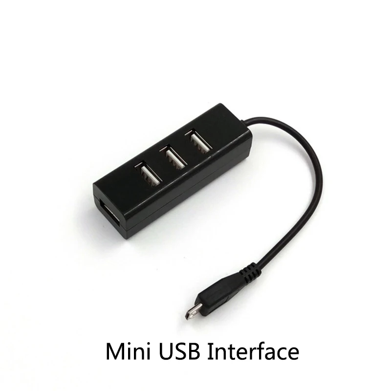 Usb-хаб 2,0 Высокое Скорость 4 Порты и разъёмы Тип c док-станция USB разветвитель USB-C концентратор Портативный адаптер для ПК компьютер Портативный жестких дисков - Цвет: Android HUB Black