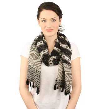 

2016 New Women Geometry Pattern Tassel Scarf Fashion Tassel Shawls And Scarves Wraps Hijabs Wholesale 10pcs/LOT FREE SHIPPING