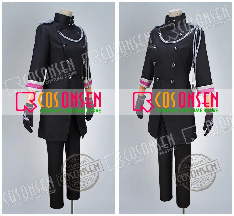 Uta no Prince sama Сияющая Звезда CD2 Ai Mikaze Ranmaru Kurosaki Reiji Kotobuki Camus черная униформа костюм для