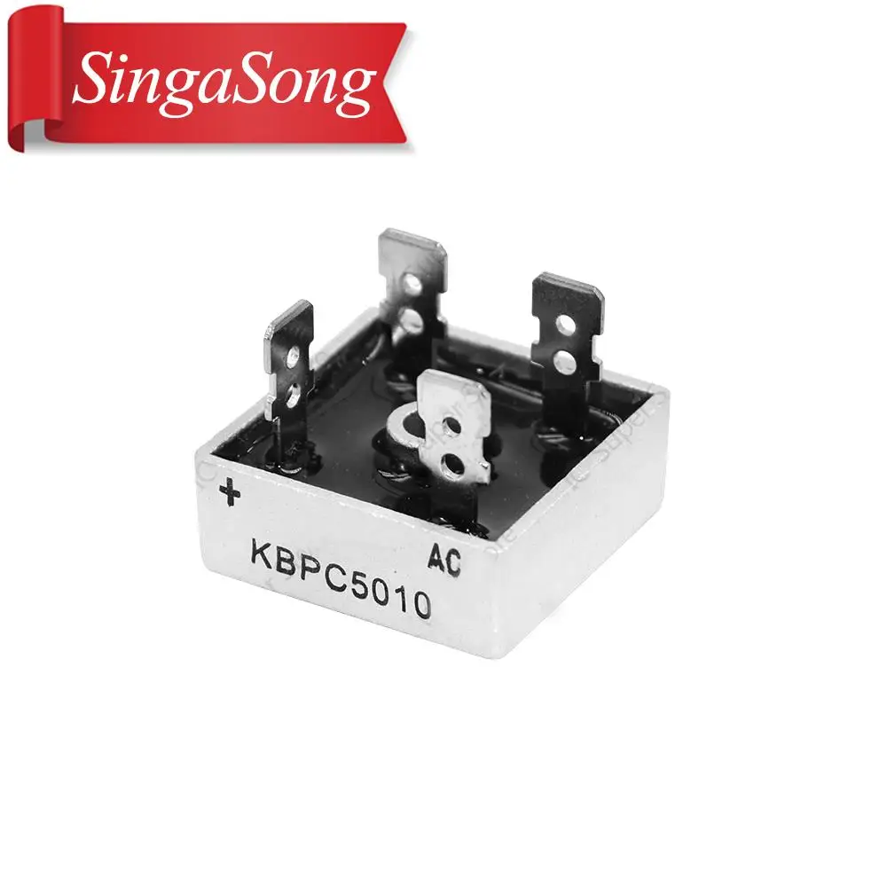 

2PCS KBPC5010 5010 50A 1000V Phases Diode Bridge Rectifier New And Original