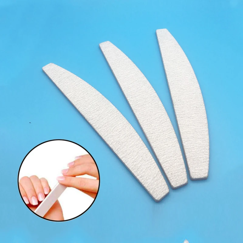 

5Pcs/Lot Professional Nail File 100/180 Sanding Buffer Block Pedicure Manicure Buffing Polish Tools Nail Files Grey Boat