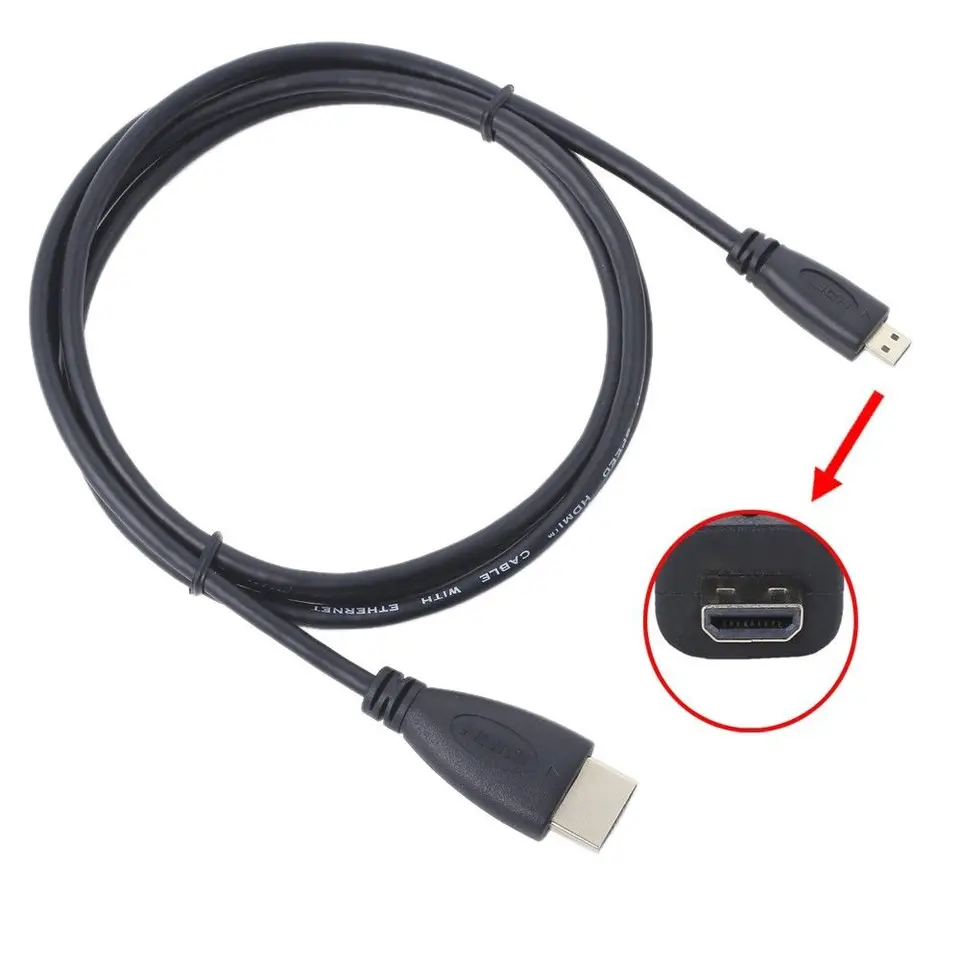 Cable de Audio y vídeo compatible con Micro HDMI, 1080P, para