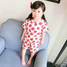 Детские пижамные комплекты одежда для сна Хлопковая пижама enfant