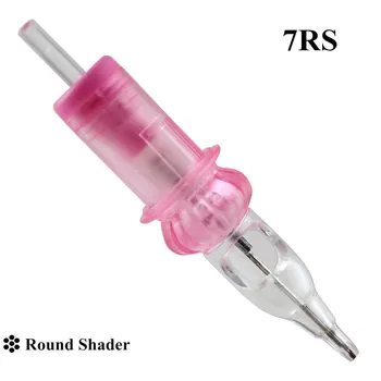 

New! Disposable Sterilized Tattoo Needle Cartridges 7 Round Shaders (7RS) 20pcs/box For Makeup Tattoo Pen Machine