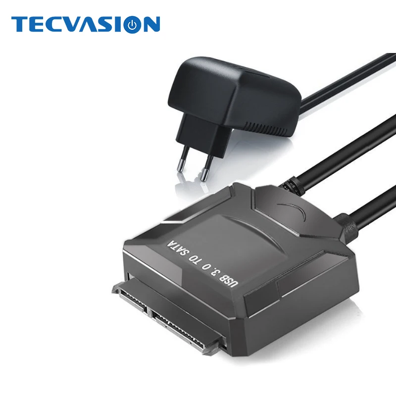 

USB 3.0 To SATA with 12V 2A AC DC EU Power Adapter Cable for 3.5 2.5 inch HDD SSD Hard Disk Support 1TB 2TB 4TB 2.5'' 3.5'' HDD