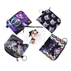 Новое поступление из искусственной кожи портмоне «кошка» милые дети бумажник с изображением персонажей из мультфильма кавайная сумка