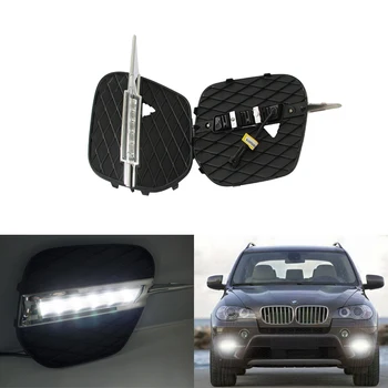 

New CAR-Specific 2010-2013 X5 E70 LED DRL Daytime Running Light 12V dimmable on/off LED DRL daylight for BMW
