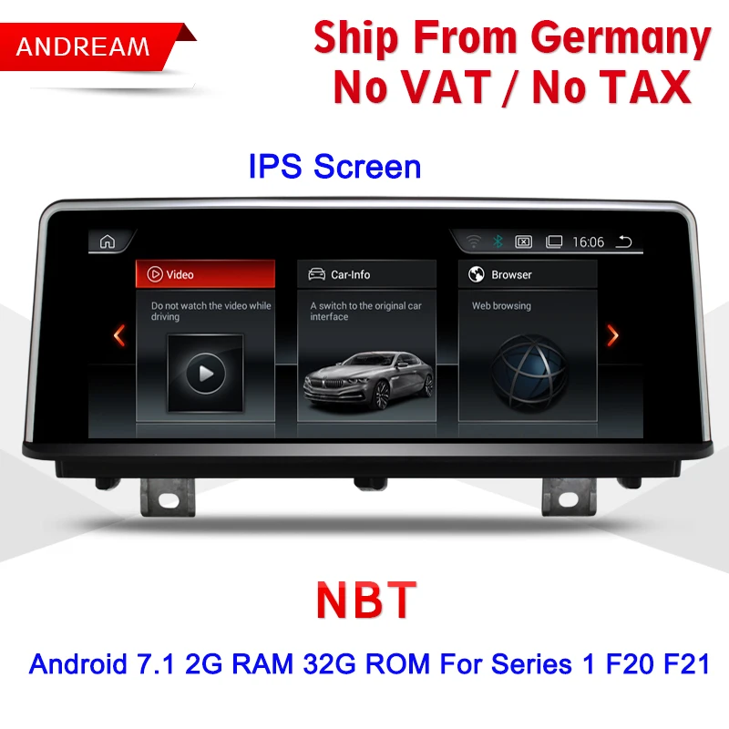 4 ядра Android 7 1 автомобиль мультимедийный плеер Германии доставка для серии BMW 1/2 F20