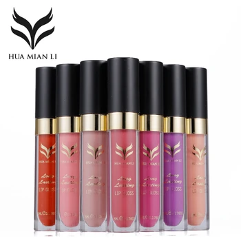

HUAMIANLI Brand 12 Colors Matte Liquid Tint Lip Gloss Lipstick Makeup Lipgloss Waterproof Moisturizingr Long Lasting Cosmetics