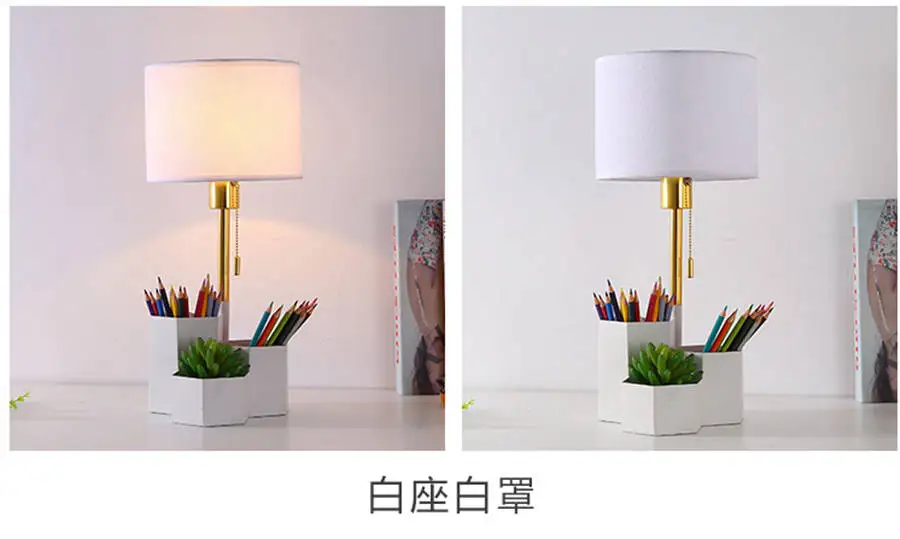 Книги по искусству деко коробка для хранения ткань led Настольная лампа кабинет офис гостиная кафе дома деко креативная лампа для спальни