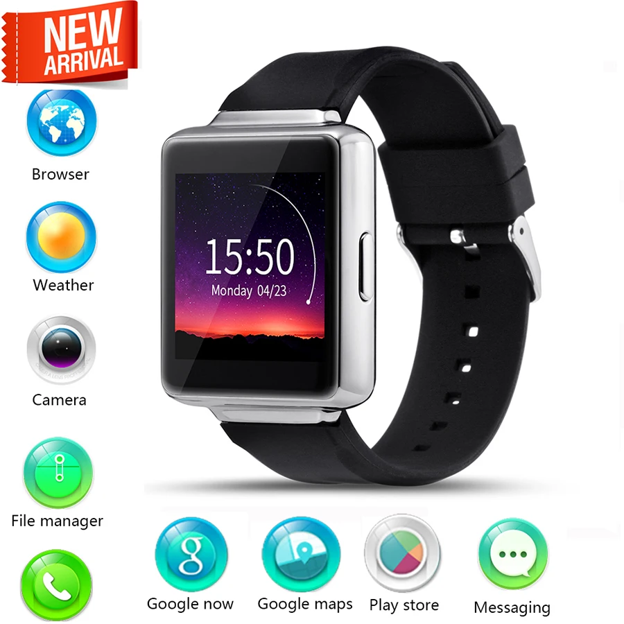 

Femperna K1 3G Bluetooth SmartWatch MTK6580 Quad Core 1.3GHZ 8GB 512MB Wifi Smart Watch Support Google Map GPS For Android 5.1
