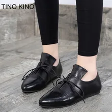 Женские осенние оксфорды на шнуровке размера плюс, женские модные туфли с острым носком из мягкой искусственной кожи в стиле ретро, удобная женская обувь