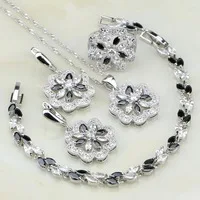 Flower-925-Silver-Jewelry-Black-Cubic-Zirconia-White-CZ-Wedding-Jewelry-Sets-For-Women-Earrings-Pendant.jpg_200x200