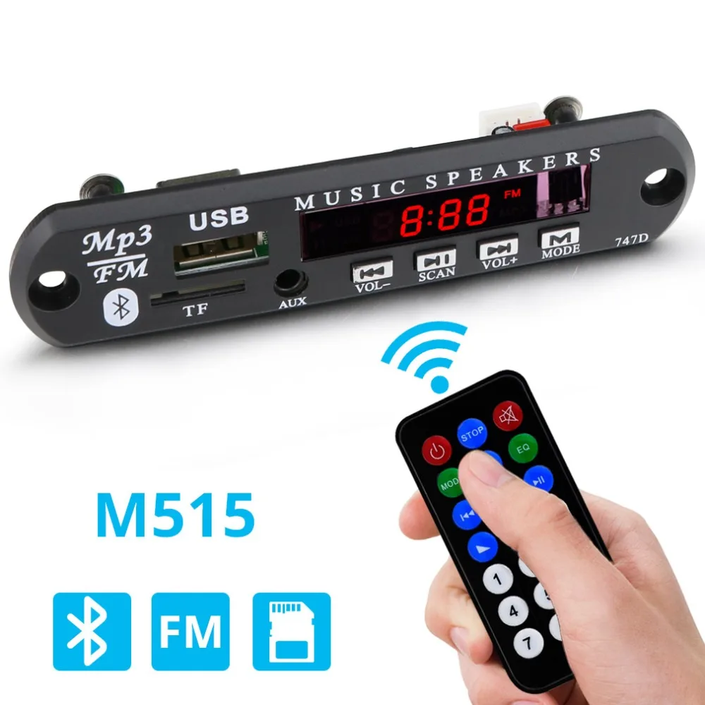 

Wireless Bluetooth 12V MP3 WMA Decoder Board Audio Module USB TF Radio for Car Accessories Mp3 Module Bluetooth Audio Decoder