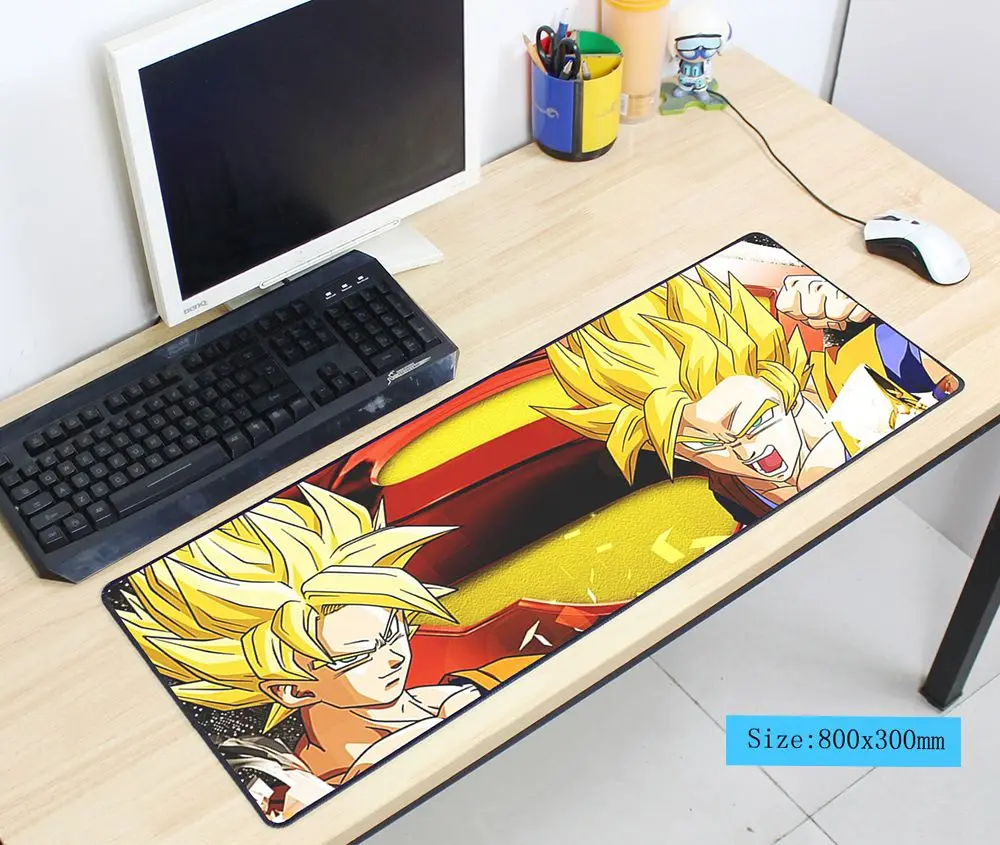 Dragon Ball Коврик для мыши с изображением 800x300x3 мм коврик для мышь Notbook компьютер превосходный коврик для мыши игровой коврик геймер к клавиатуре коврики для мыши