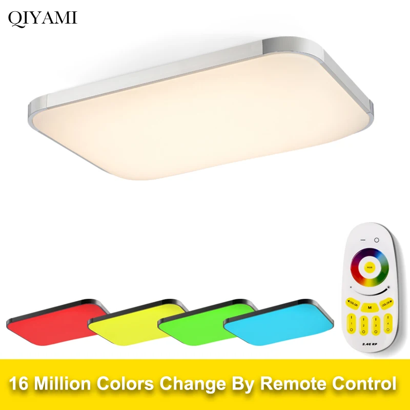 

Led Chandeliers Lights For Bedroom Living Room surface mounted with Remote color changing Luminaria dero dome fixture AV85-260V