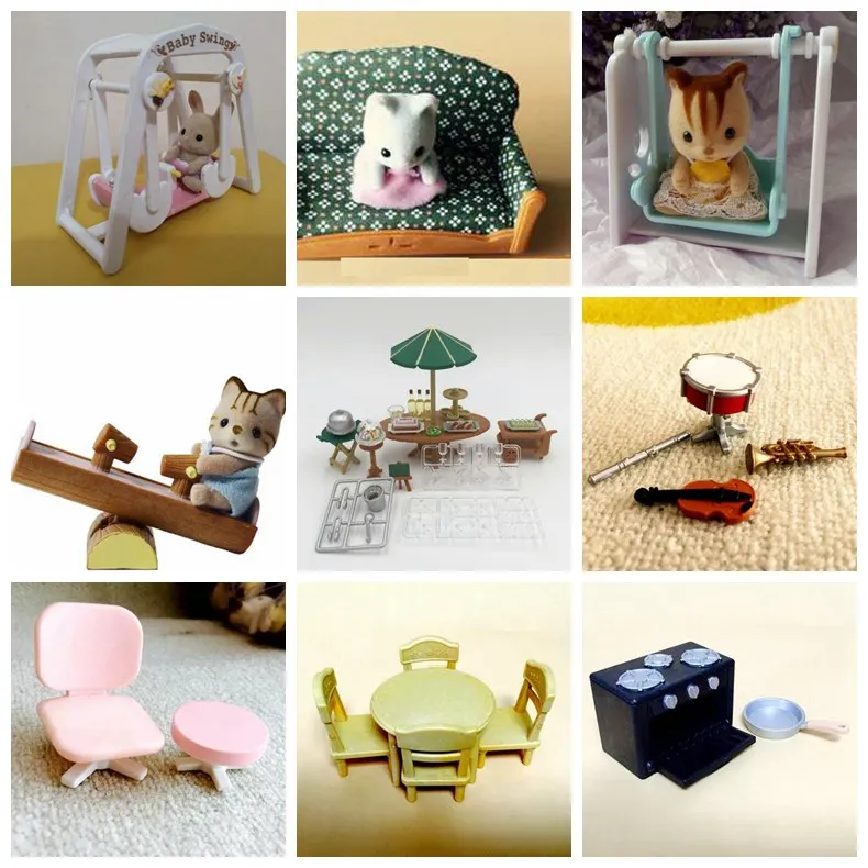 Sylvanian Family Original mini furniture toys Anime Cartoon figures Toys Child Toys gift